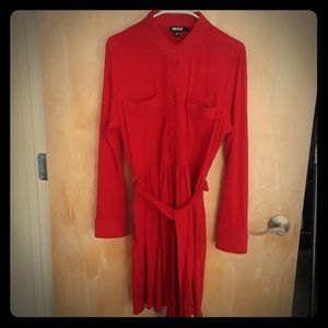 DKNY Red Dress Large